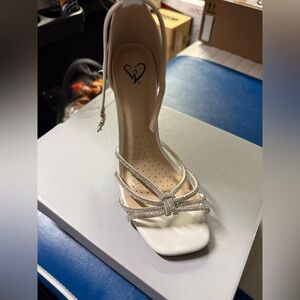 Windsor White Strappy Heels